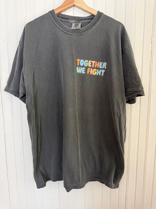 Comfort Colors Other - Comfort Colors "Together We Fight" Cancer Awareness Graphic Tee - Gray - Size XL